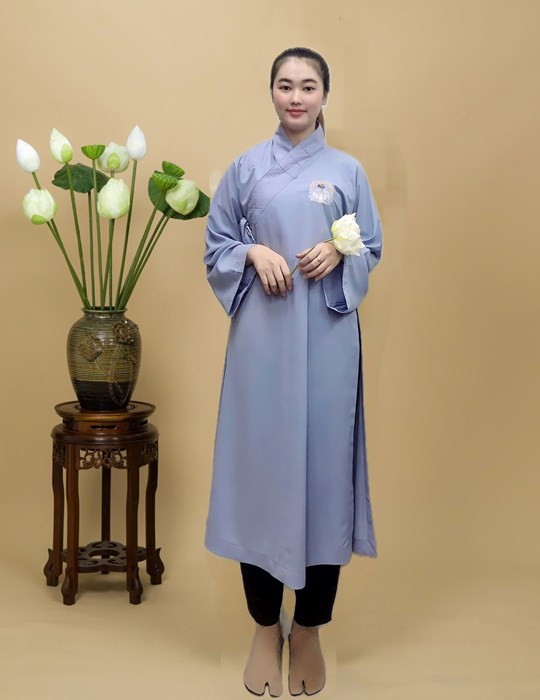 Áo Tràng Hoa Sen Siu