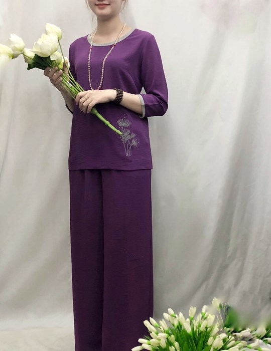 Đũi thun cổ tròn