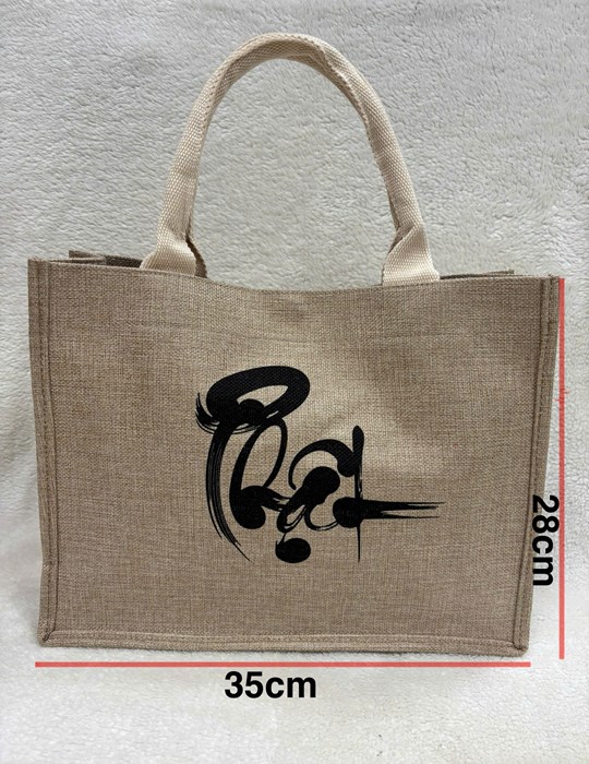 Túi xách canvas họa tiết chữ Phật