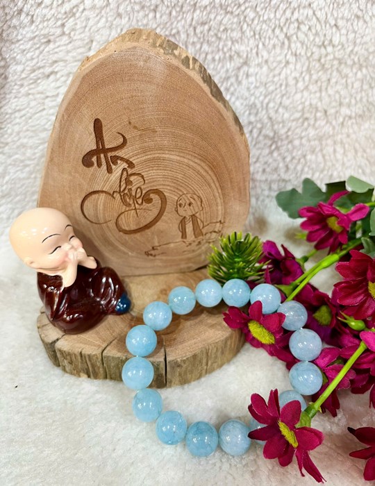Chuỗi Đá Aquamarine 12li