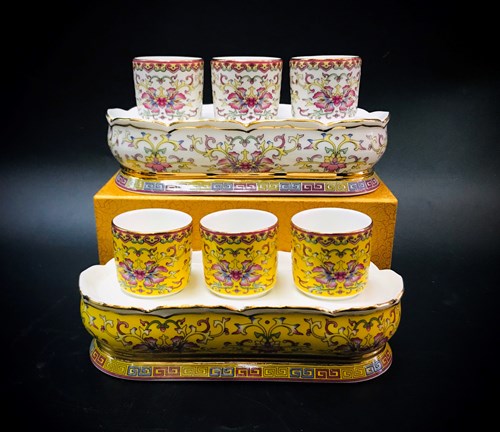 Án 3 Bạch Ngọc 1718 Vàng. Trắng 