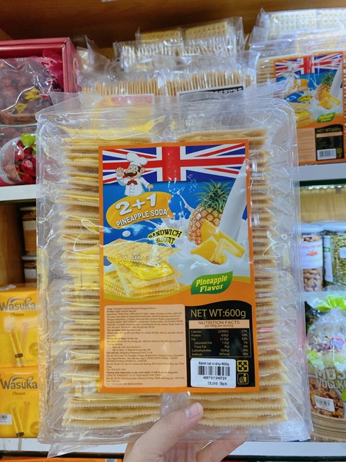 Bánh lạt Thái kem dứa 600g