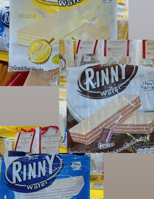Bánh xốp Rinny Thái vị sữa 408G 