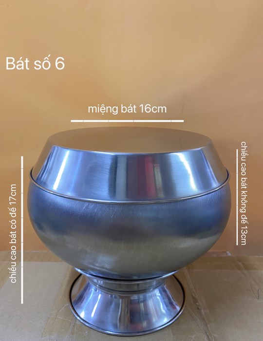 Bát inox Thái Lan số 6 