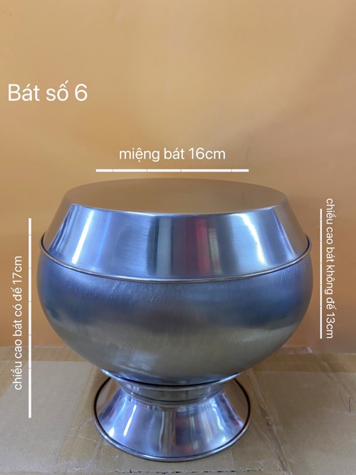 Bát inox Thái Lan số 6 