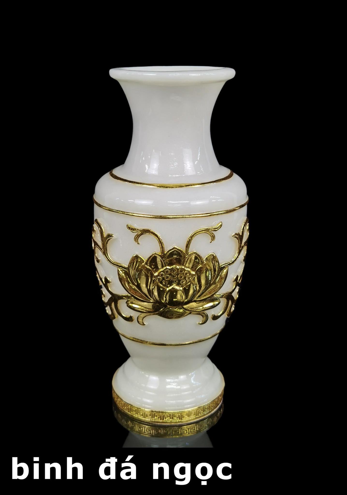 Bình đá trắng 12in
