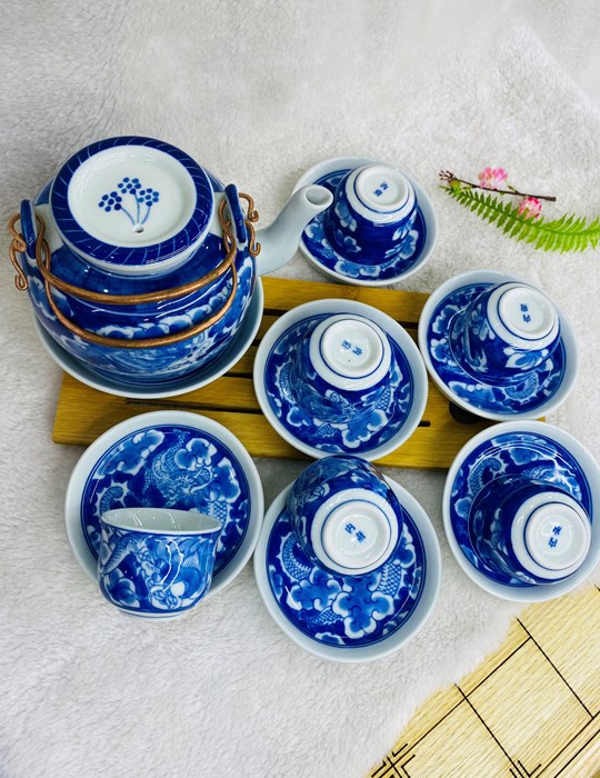 Bộ ấm chén long ẩn lõm 