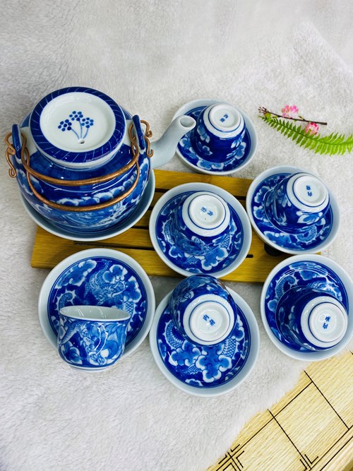 Bộ ấm chén long ẩn lõm 