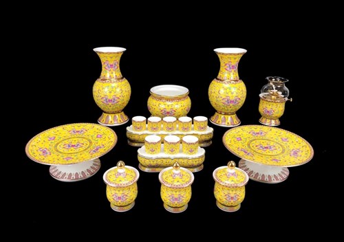 Bộ bạch ngọc vàng 1718