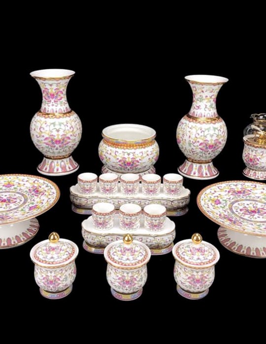 Bộ bạch ngọc trắng 1718