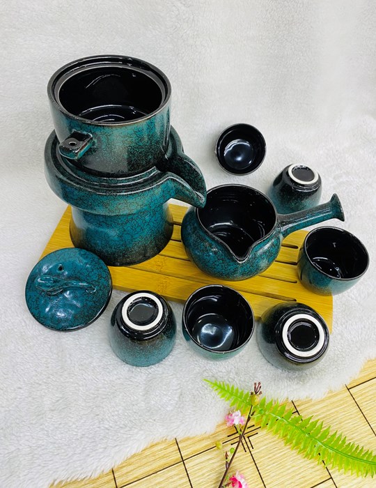 Bộ tách cối xoay biếu xanh 