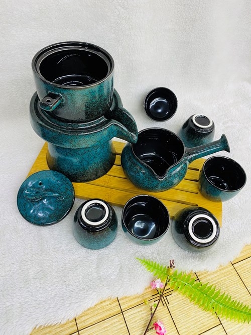 Bộ tách cối xoay biếu xanh 