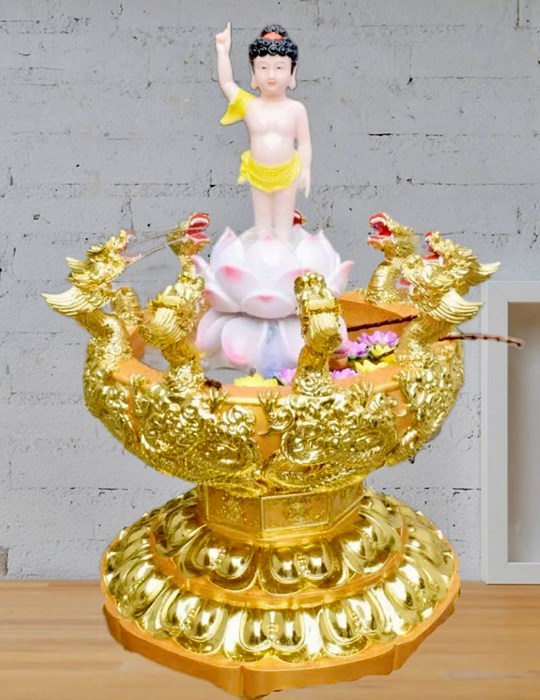 bồn tắm phật vàng 88cm 