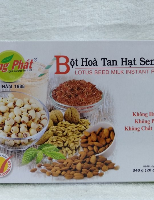 Bột hòa tan hạt sen sữa