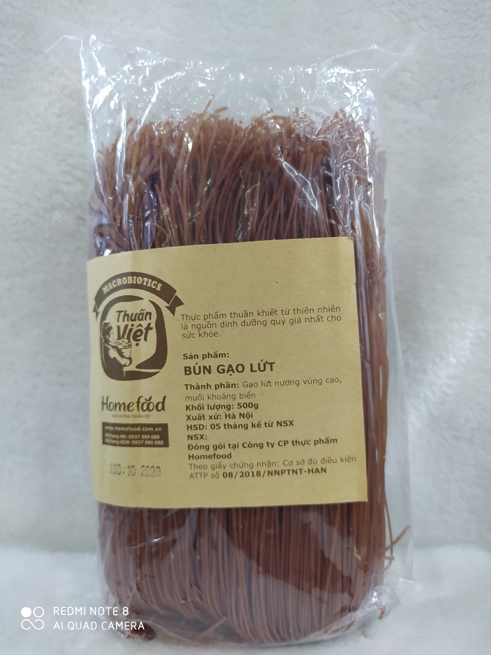 Bún Tươi Gạo Lứt 500g