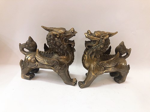 Cặp Kỳ Hưu Cánh Nâu