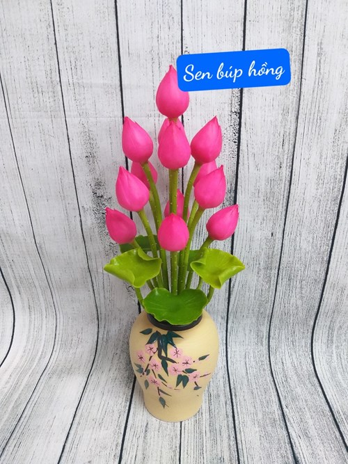 Chậu Sen Búp Hồng