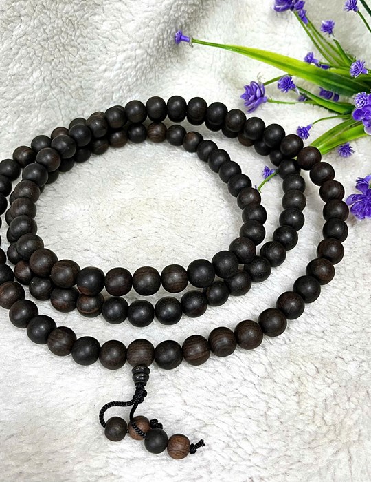 Chuỗi cổ gỗ mun 12 li