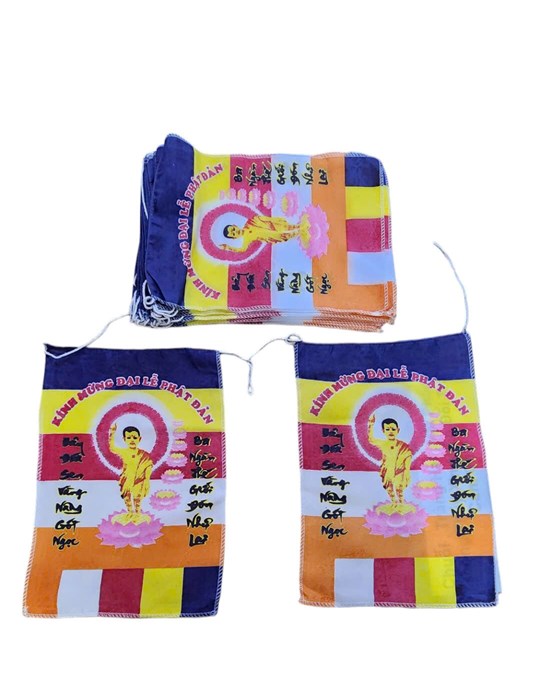 Cờ dây in hình Phật 20*30