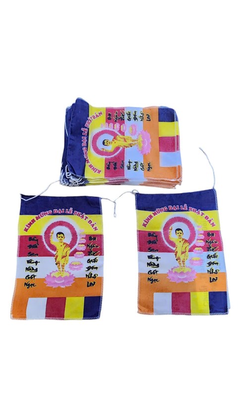 Cờ dây in hình Phật 20*30