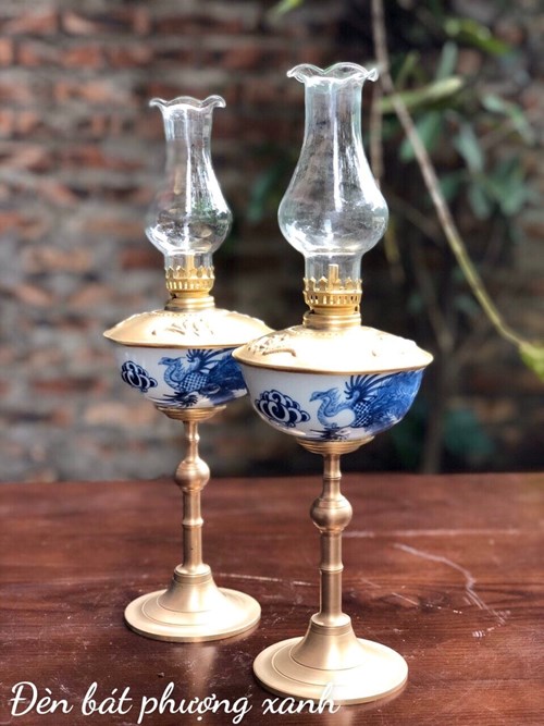 Đèn Bát Phượng Xanh