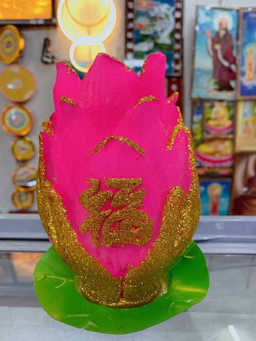 Đèn cầy bàn tay Phật lớn
