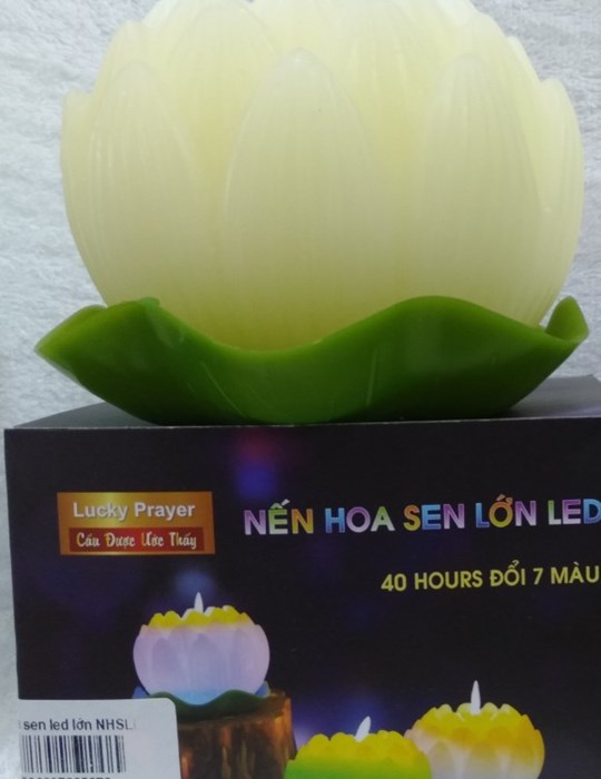 Đèn cầy sen led lớn