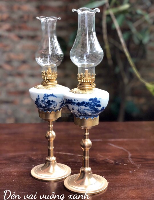Đèn vai vuông xanh