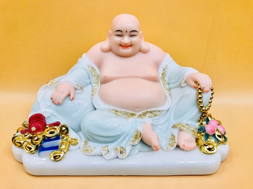 Di lặc đá ngồi xanh 30cm ND