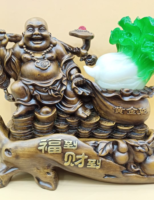 di lặc kéo bắp cải xanh