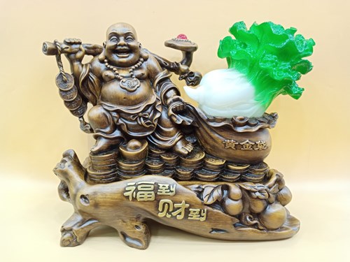 di lặc kéo bắp cải xanh