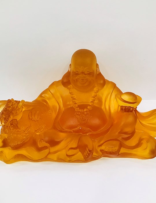 Di Lặc Lưu Ly Nằm 14cm