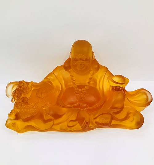 Di Lặc Lưu Ly Nằm 14cm