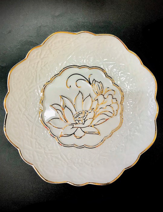 Dĩa Cao Cấp Trắng 9in