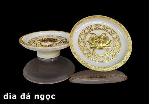Dĩa đá trắng 9in
