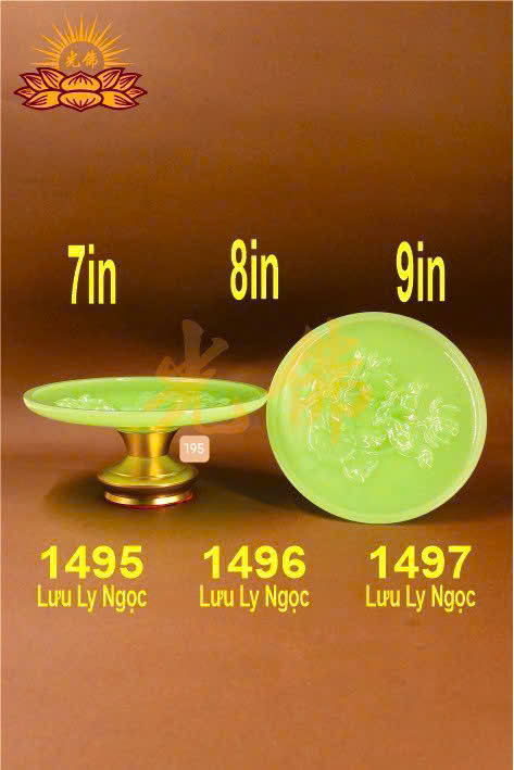 dĩa lưu ly nhỏ 1495 7in