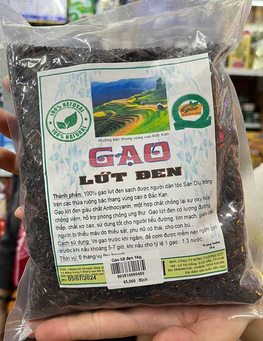 Gạo lứt đen 1kg