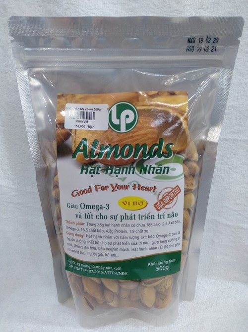 Hạnh nhân Mỹ có vỏ