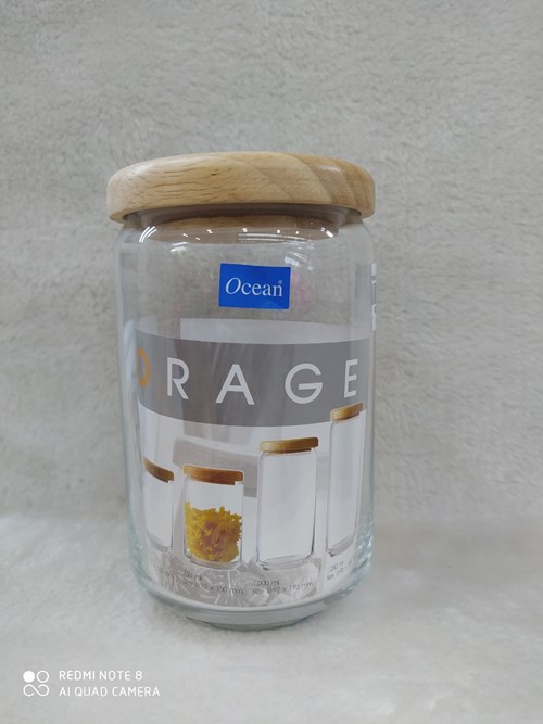 Hủ Thuỷ Tinh Pop Jar Nắp Gỗ 750ml