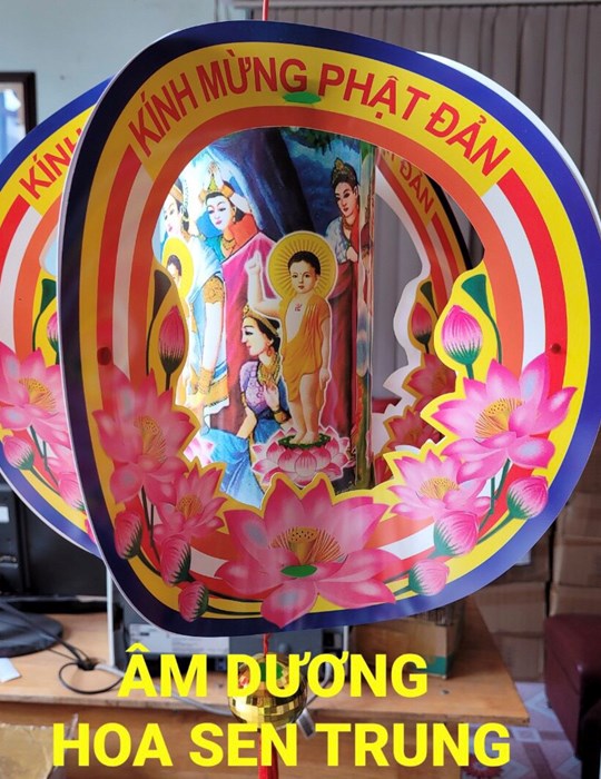 Lồng đèn AD hoa sen trung LD3