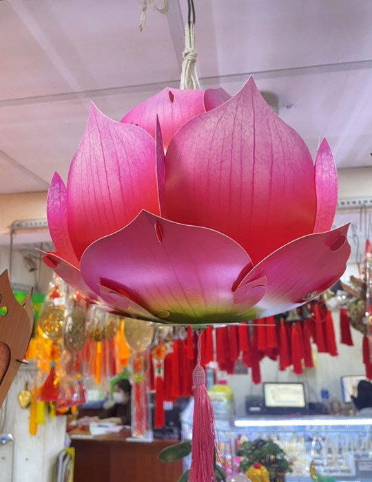 Lồng đèn sen hồng LD14