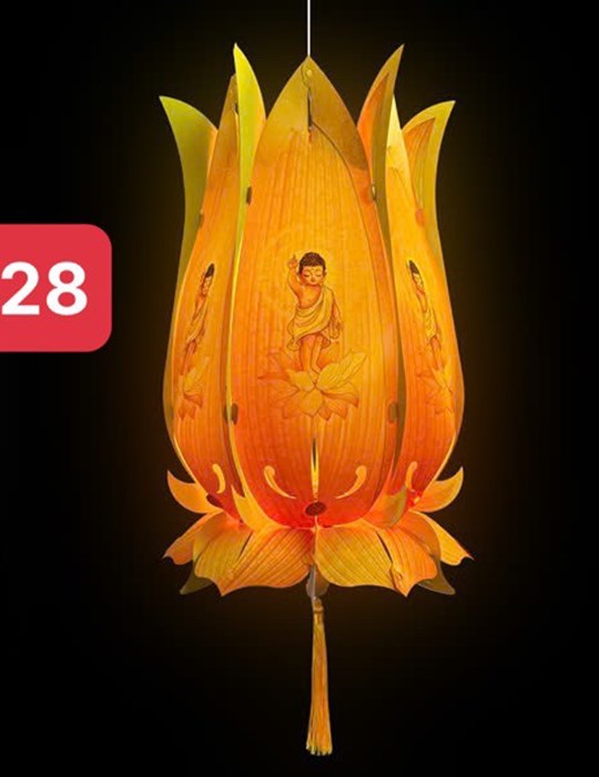 lồng đèn sen lục bình LD28