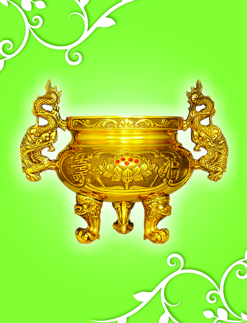 Lư chân không đế số 3 14H