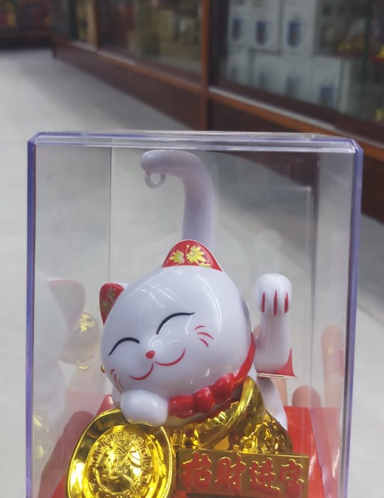 MÈO NHỰA TRẮNG NHỎ
