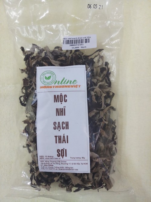 Mộc nhĩ sạch thái sợi 
