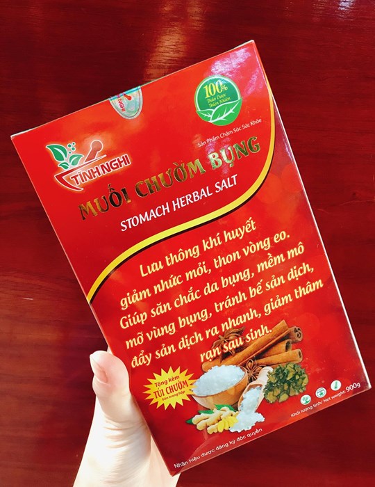 Muối chườm bụng