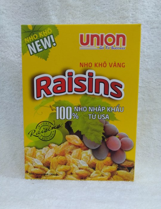 Nho khô vàng