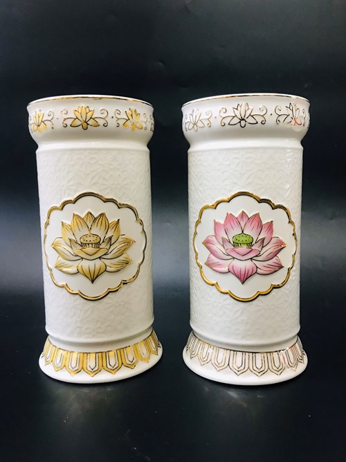 Ống Nhang Bạch Ngọc 1618 9in