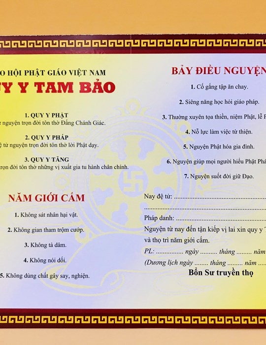 Phái Quy Y Nhỏ khổ A5