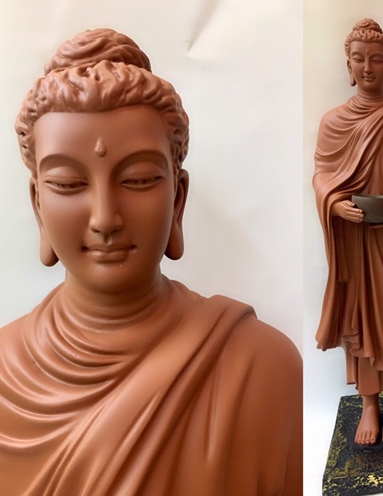 Phật trì bát đứng 60cm